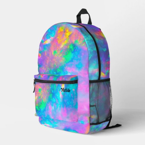 fire opal  printed backpack