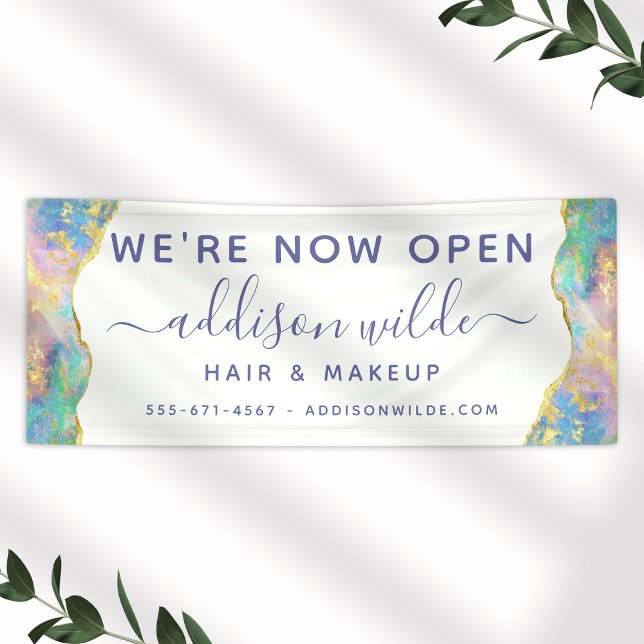 Fire Opal Rainbow Gemstone Business Banner (Creator Uploaded)