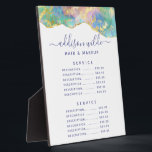 Fire Opal Rainbow Gemstone Price Menu Plaque<br><div class="desc">Fire Opal Rainbow Gemstone Price Menu Plaque. Perfect for a beauty salon,  hair stylist,  makeup artist,  or cosmetologist.</div>
