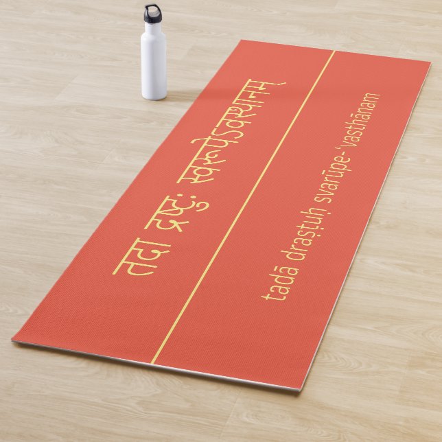 Fire Opal Red Yoga Sutra 1.3 Mat (In Situ)