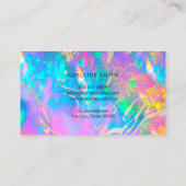  fire opal stone business card (Back)
