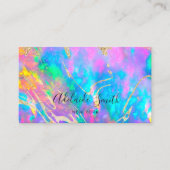  fire opal stone business card (Front)