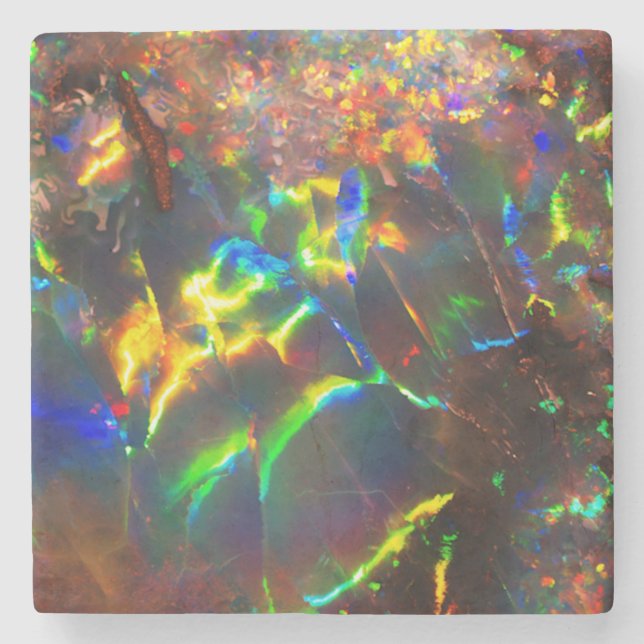 Fire Opal Stone Coaster (Front)