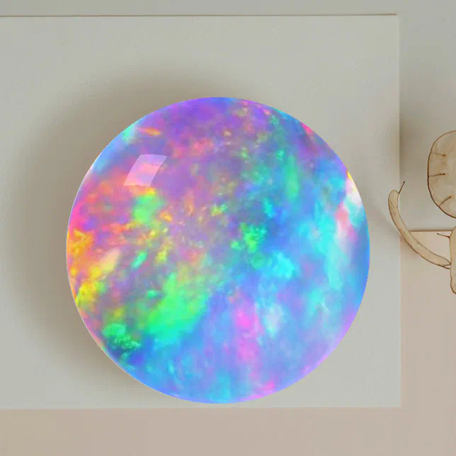 fire opal stone paperweight Zazzle