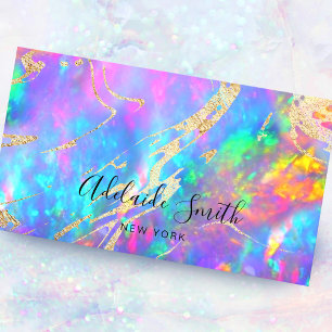 fire opal texture business card
