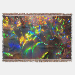 Fire Opal Throw Blanket