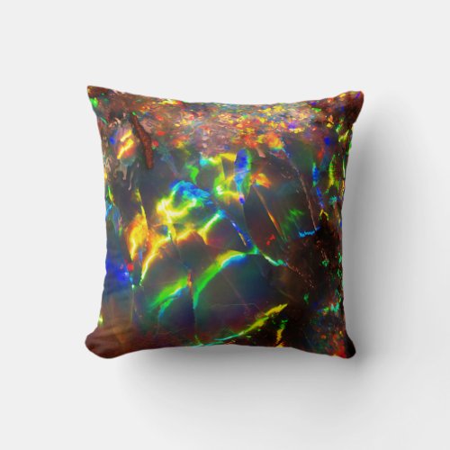 Fire Opal Throw Pillow