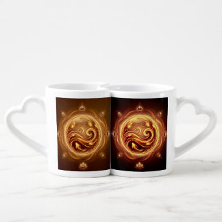Fire Oracle Pair - Sacred Flame  Coffee Mug Set