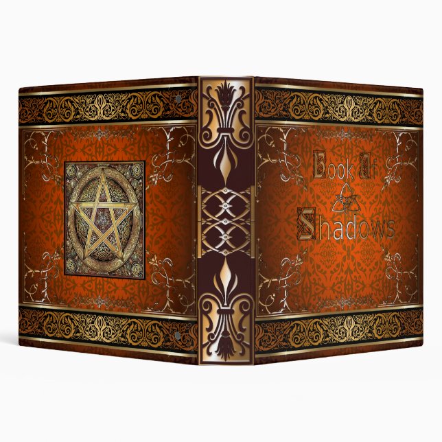 🔮Fire Orange Witches Book Of Shadows🔮 Binder (Background)