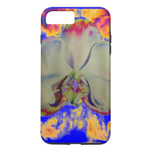 Fire Orchid abstract tropical floral painting iPhone 8 Plus7 Plus Case