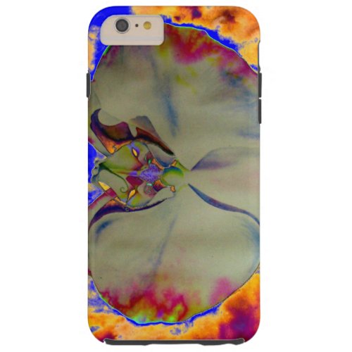 Fire Orchid abstract tropical floral painting Tough iPhone 6 Plus Case