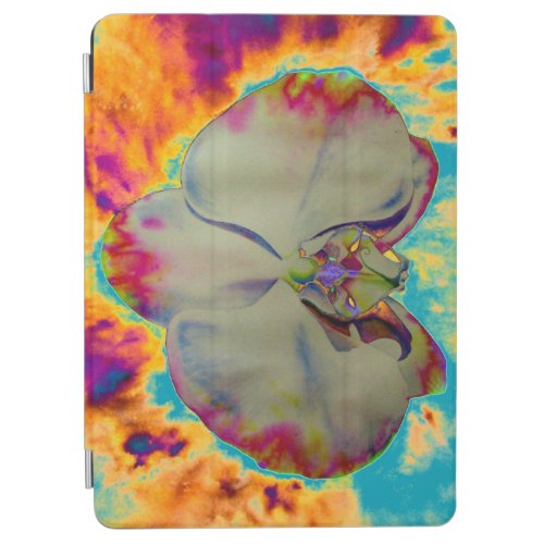 Fire Orchid abstract vibrant watercolor floral iPad Air Cover