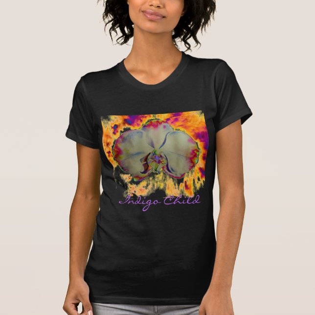 Fire Orchid  - Indigo Child T-Shirt (Front)