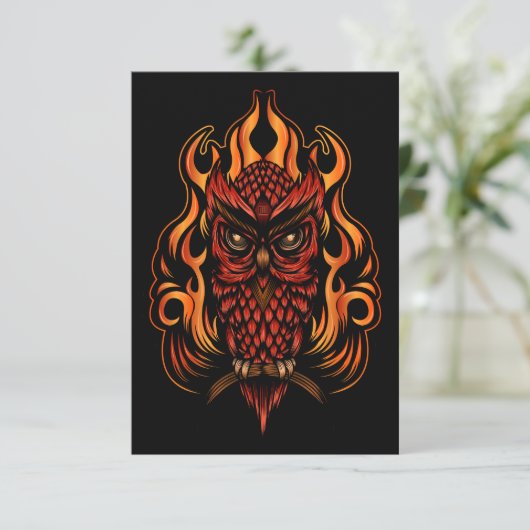 Fire Owl (Standing Front)