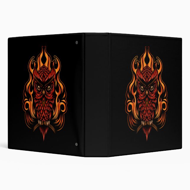 Fire Owl 3 Ring Binder (Background)