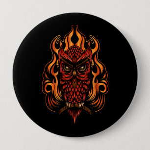Fire Owl Button