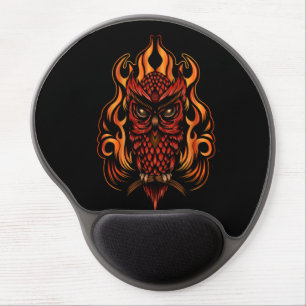 Fire Owl Gel Mouse Pad
