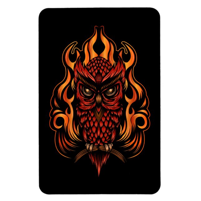 Fire Owl Magnet (Vertical)
