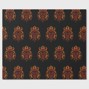 Fire Owl Wrapping Paper