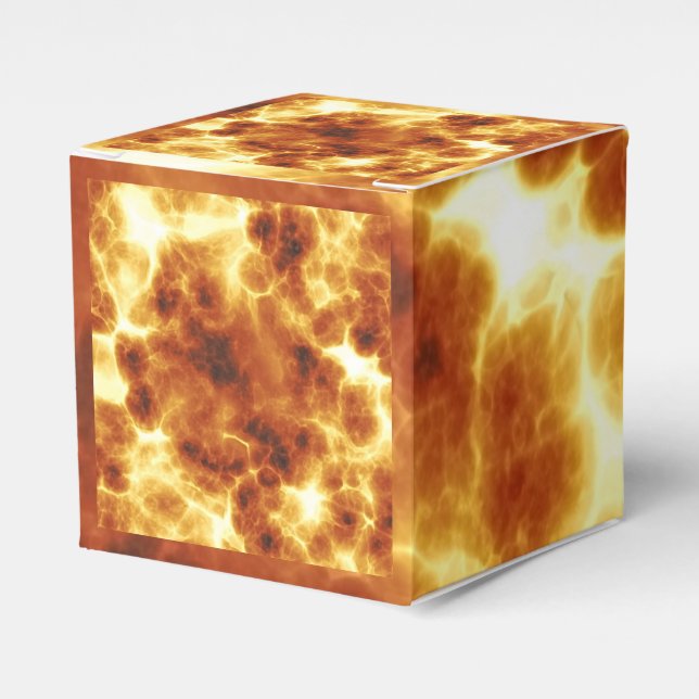 Fire Pattern Favor Box (Front Side)