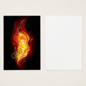 Fire Peacock Feather (Front & Back)