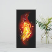 Fire Peacock Feather (Standing Front)