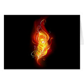 Fire Peacock Feather (Front Horizontal)
