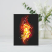 Fire Peacock Feather (Standing Front)