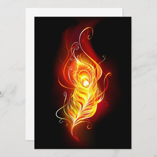 Fire Peacock Feather (Front/Back)