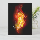Fire Peacock Feather (Standing Front)