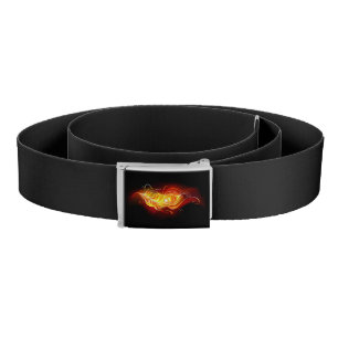 Fire Peacock Feather Belt