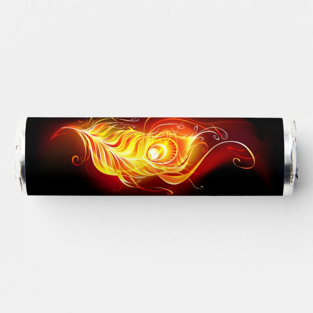 Fire Peacock Feather Breath Savers® Mints (Front)