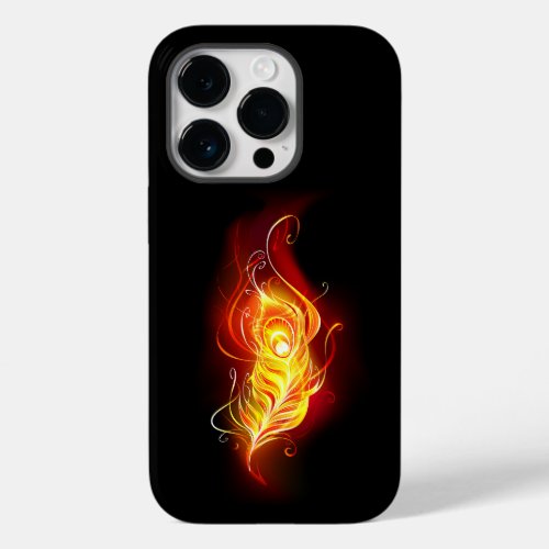 Fire Peacock Feather Case_Mate iPhone 14 Pro Case