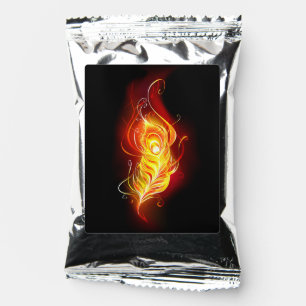 Fire Peacock Feather Coffee Drink Mix