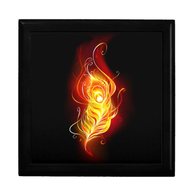 Fire Peacock Feather Gift Box (Front)