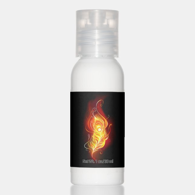 Fire Peacock Feather Hand Lotion (Front)