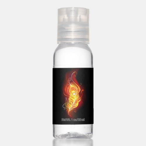 Fire Peacock Feather Hand Sanitizer