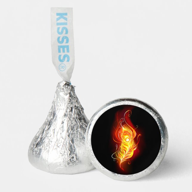 Fire Peacock Feather Hershey®'s Kisses® (Front)