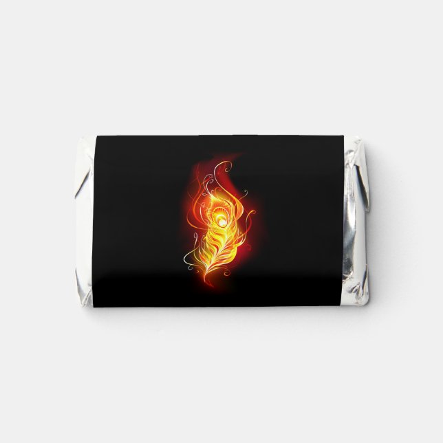 Fire Peacock Feather Hershey's Miniatures (Front)