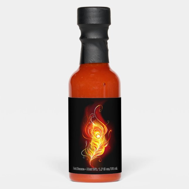 Fire Peacock Feather Hot Sauces (Front)