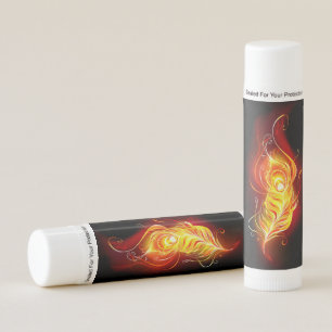 Fire Peacock Feather Lip Balm