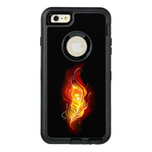 Fire Peacock Feather OtterBox Defender iPhone Case