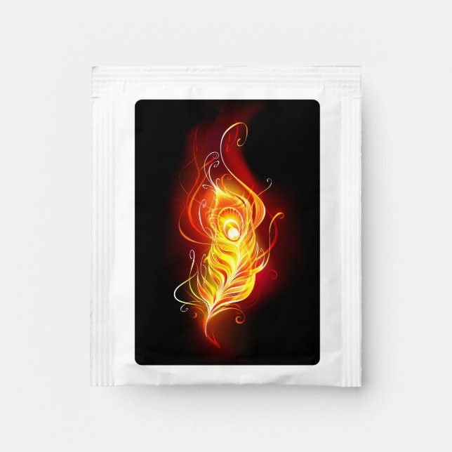 Fire Peacock Feather Tea Bag Drink Mix (Front)