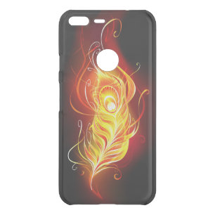 Fire Peacock Feather Uncommon Google Pixel XL Case
