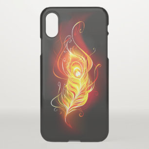 Fire Peacock Feather iPhone X Case