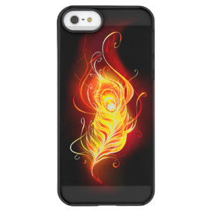 Fire Peacock Feather Permafrost iPhone SE/5/5s Case