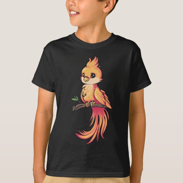 Fire Phoenix - Fantasy T-Shirt (Front)