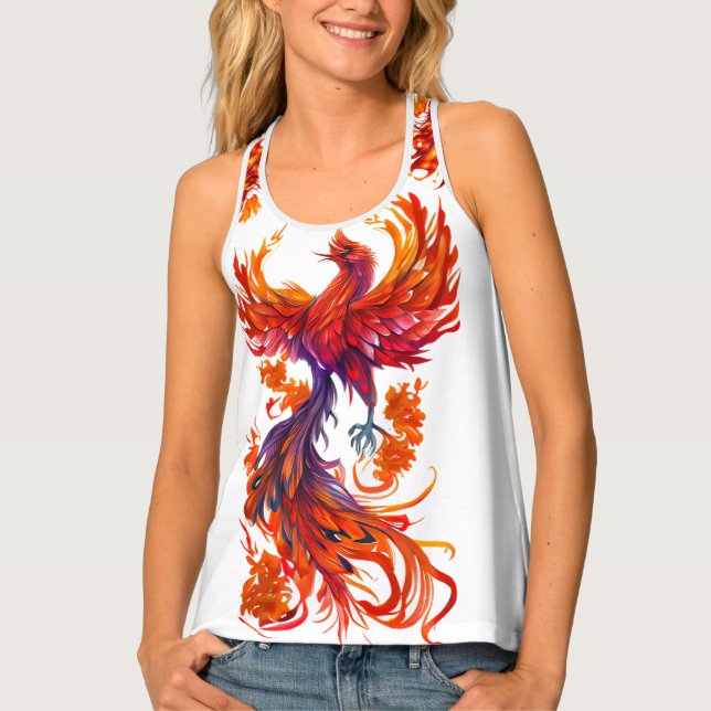 Fire Phoenix  Tank Top (Front)