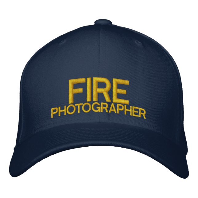 Fire Photographer Baseball Hat (Front)