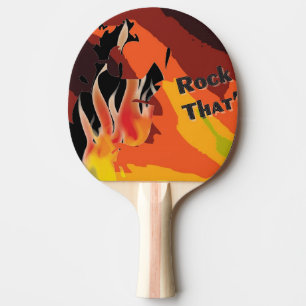 Fire Ping-Pong Paddle